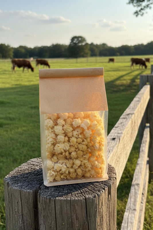 Cheesy Cheddar Texas Popcorn